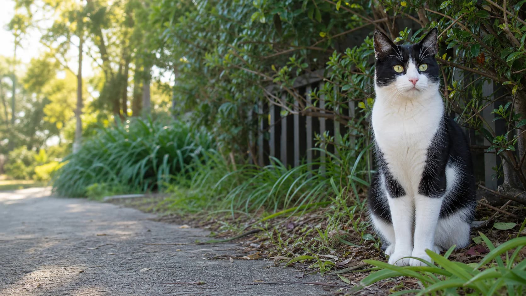 A cat featured in a missing-pet search