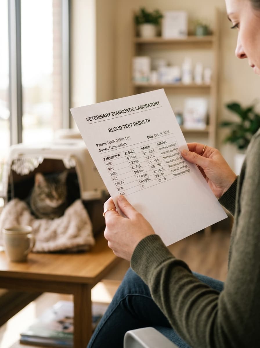 Reading a veterinary report